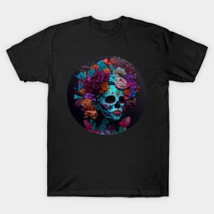 Floral Sugar Skull / Calavera de Azúcar T-Shirt